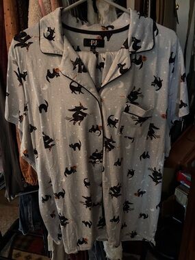 Halloween Pjs Top And Shorts